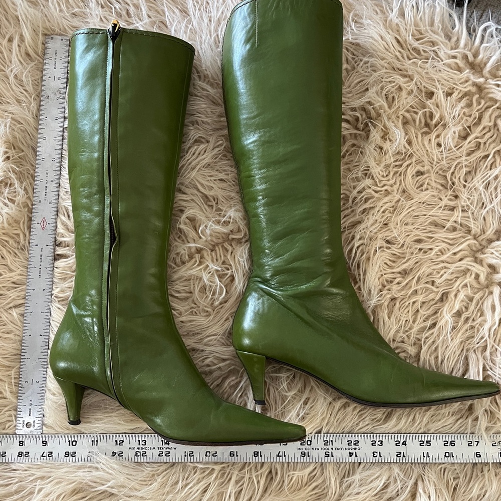 Giuseppe Zanotti Olive Green Heeled Boots